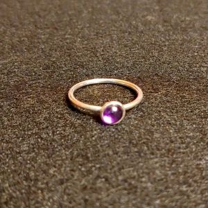 Poetic droplet ring, purple